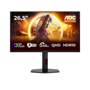 AOC G4 Q27G4ZDR pantalla para PC 67,3 cm (26.5") 2560 x 1440 Pixeles Quad HD QD-OLED Negro, Rojo