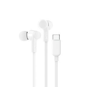 Belkin SoundForm Auriculares Alámbrico Dentro de oído Música/uso diario USB Tipo C Blanco