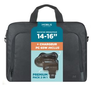 Mobilis 003089 maletines para portátil 40,6 cm (16") Maletín Toploader Negro