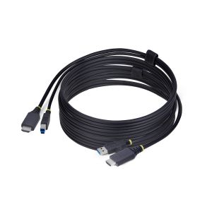 StarTech.com Cable KVM HDMI y USB 3.0 5Gbps de 3m - 4K 60Hz - Cable Combo HDMI 2.0 y USB para Switch Conmutador KVM