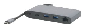 Mobilis 020027 base para portátil y replicador de puertos Alámbrico USB 3.2 Gen 1 (3.1 Gen 1) Type-C Gris