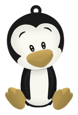 Celly PBPENGUIN batería externa Polímero de litio 2600 mAh Negro, Blanco, Amarillo