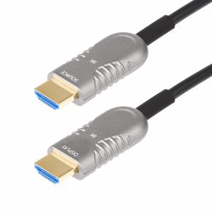 StarTech.com Cable HDMI 2.1 Híbrido Activo Óptico AOC de 15,2m - CMP Plenum - Cable HDMI 2.0/2.1 de Ultra Alta Velocidad 8K de Fibra Óptica - 48Gbps - 8K 60Hz/4K 120Hz - HDR10+/FRL/TMDS/eARC