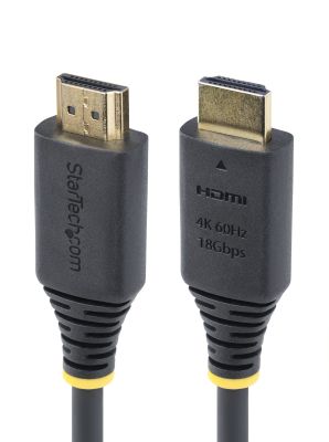 StarTech.com Cable HDMI Certificado Premium de Alta Velocidad de 2,4m - 4K 60Hz/1440p 144Hz - HDR10/HDCP 2.2/ARC - 18Gbps - Cable HDMI 2.0 UHD - Recubrimiento de TPE