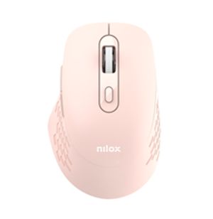 Nilox RATON DUAL WIRELESS 1600 DPI ROSA ratón Oficina Bluetooth + USB Type-A Óptico