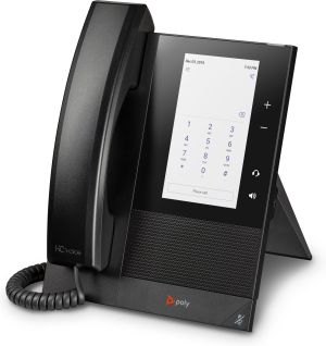 POLY Teléfono multimedia empresarial CCX 400 para Microsoft Teams y habilitado para alimentación a través de Ethernet (PoE)