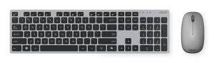 ASUS W5000 Wireless Keyboard and Mouse Set teclado Ratón incluido Oficina RF inalámbrico QWERTY Español Negro, Gris