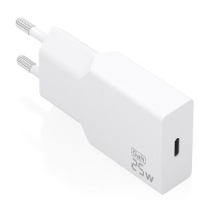 AISENS Cargador Ultra Delgado GaN 25W, 1xUSB-C PD3.0, Blanco