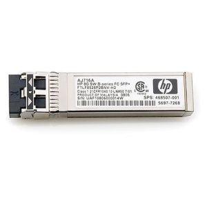 Hewlett Packard Enterprise 8Gb Short Wave B-Series SFP+ red modulo transceptor 8000 Mbit/s SFP+