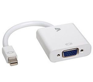 V7 Adattatore video bianco da Mini DisplayPort maschio a VGA femmina