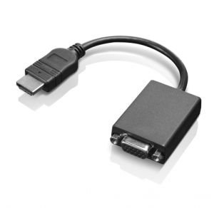 Lenovo HDMI / VGA 0,20 m Negro