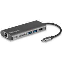 StarTech.com Docking Station para Ordenadores Portátiles USB-C - Replicador de Puertos USB Tipo C HDMI Red Ethernet Lector SD - con PD - NUEVA VERSIÓN DISPONIBLE DKT30CSDHPD3