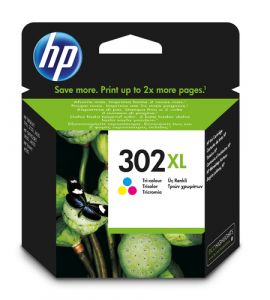 HP Cartucho de tinta original 302XL de alta capacidad tricolor