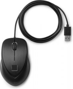 HP Ratón USB con lector de huella digital