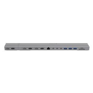 Targus HyperDrive 4K 2 x USB 3.2 Gen 2 (3.1 Gen 2) Type-C Plata