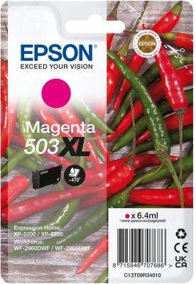 Epson 503XL cartucho de tinta 1 pieza(s) Original Alto rendimiento (XL) Magenta