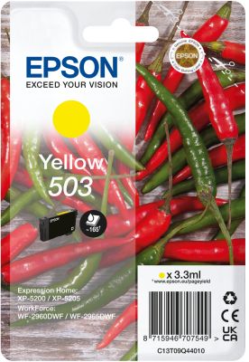 Epson 503 cartucho de tinta 1 pieza(s) Original Rendimiento estándar Amarillo