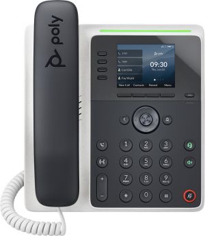POLY EDGE E220 teléfono IP Negro, Blanco 4 líneas LCD