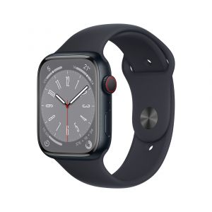 Apple Watch Series 8 OLED 45 mm 4G Negro GPS (satélite)