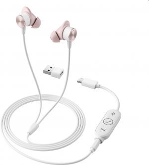 Logitech Zone Auriculares Alámbrico Dentro de oído Llamadas/Música USB Tipo C Rosa