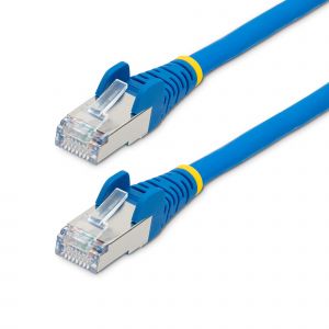 StarTech.com Cable de 3m de Red Ethernet CAT6a - Azul - Low Smoke Zero Halogen (LSZH) - 10GbE - 500MHz - PoE++ de 100W - Snagless sin Pestillo - RJ-45 - Cable de Red S/FTP