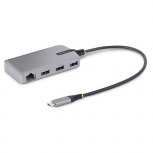 StarTech.com 5G3AGBB-USB-C-HUB hub de interfaz USB 3.2 Gen 1 (3.1 Gen 1) Type-C 5000 Mbit/s Gris