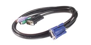 APC 1.8m KVM PS/2 Cable cable para video, teclado y ratón (kvm) Negro 1,8 m