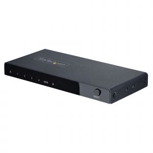 StarTech.com Switch Conmutador HDMI de 4 Puertos de 8K a 60Hz - Switch Selector HDMI 2.1 de 4K a 120Hz HDR10+ UHD - 4 Puertos de Entrada y 1 de Salida - Automático y Manual