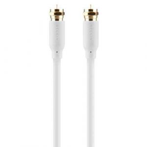 Belkin 110dB Satellite Cable 2m cable coaxial RG-6/U F-type Tipo F Blanco