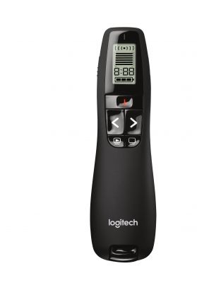 Logitech R700 apuntador inalámbricos RF Negro