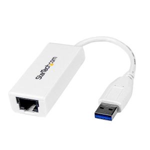 StarTech.com Adaptador Tarjeta de Red Externa NIC USB 3.0 a 1 Puerto Gigabit Ethernet 1Gbps RJ45 USBA Blanco