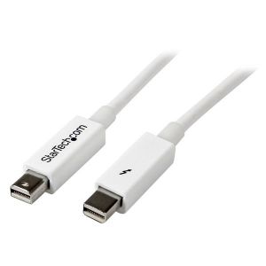 StarTech.com Cable 3m Thunderbolt - Blanco - Macho a Macho