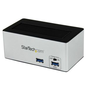StarTech.com Estación de Conexión con Ventilador USB 3.0 UASP para Disco Duro SATA 6Gbps 2,5" y 3,5" Hub USB - Negro