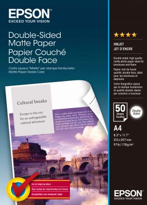Epson Double-Sided Matte Paper - A4 - 50 hojas