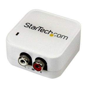 StarTech.com Adaptador Conversor de RCA Estéreo Analógico a Audio Digital Coaxial SPDIF o Toslink Óptico