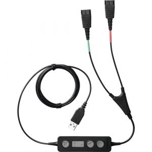 Jabra Link 265 cable de audio USB2.0 2x QD Negro
