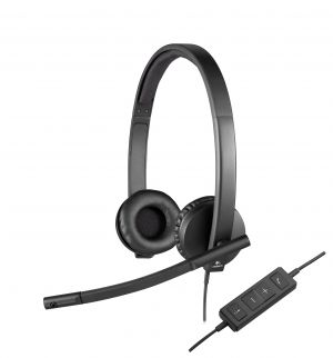 Logitech USB Headset H570e Auriculares Alámbrico Diadema Oficina/Centro de llamadas Negro
