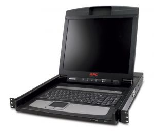 APC AP5717R consola de rack 43,2 cm (17") 1280 x 1024 Pixeles Negro 1U
