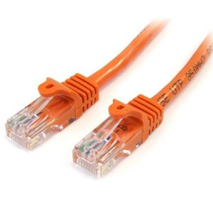 StarTech.com Cable de 3m Naranja de Red Fast Ethernet Cat5e RJ45 sin Enganche - Cable Patch Snagless