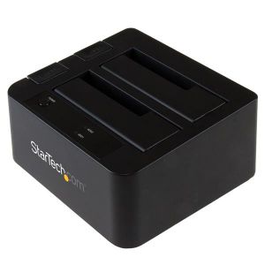 StarTech.com Base de Conexión USB 3.1 (10Gbps) con UAS de 2 Bahías para Disco Duro o SSD SATA de 2,5 o 3,5 Pulgadas