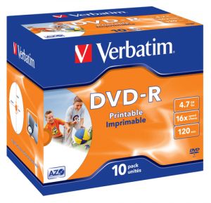Verbatim 43521 DVD en blanco 4,7 GB DVD-R 10 pieza(s)