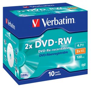 Verbatim DVD-RW Matt Silver 2x 4,7 GB