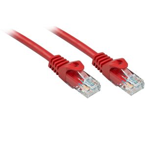 Lindy Rj45/Rj45 Cat6 2m cable de red Rojo U/UTP (UTP)