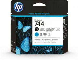 HP Cabezal de impresión DesignJet 744 negro fotográfico/cian