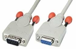 Lindy 0,5m RS232 Cable cable de señal Gris