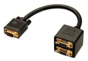 Lindy 41214 cable VGA 0,18 m VGA (D-Sub) Negro
