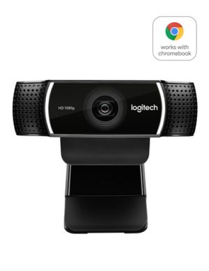 Logitech C922 PRO HD STREAM WEBCAM cámara web 1920 x 1080 Pixeles USB Negro