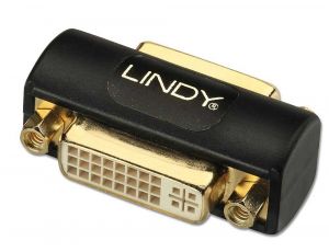 Lindy 41233 cambiador de género para cable DVI Negro