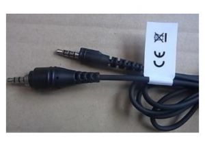 Zebra CBL-HS2100-3MS1-01 cable de audio 1,1 m 3,5mm Negro