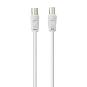 Belkin RCA M/F 2m cable coaxial Blanco